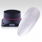 Gel UV 2M Beauty - color NF 23 argintiu cu sclipici 5 g, fara fixare
